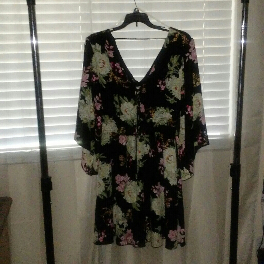 Maurices Black Floral Dress